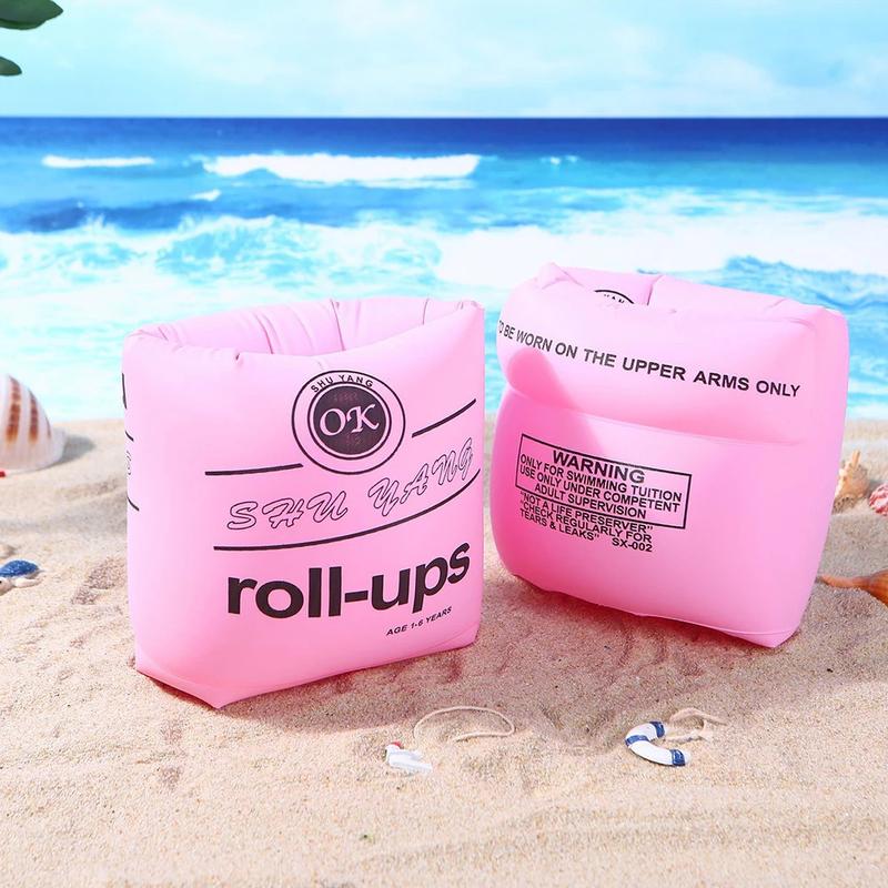 Product Introduction of 2PCS Adult Kids Swimming Inflatable Arm Rings Portable Floating Circle Sleeves Pool Buoy Armbands Swimming Pool Equipment 29
