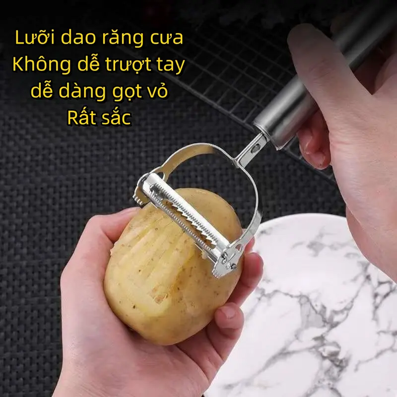 Mua 1 tặng 1 va 2  loại quà Set 3 nạo củ quả inox,1 cây nạo 2 lƯỡi, 1 cây nạo 1 lưỡi, 1 dung cụ nhổ lông làm lòng gà vit 2