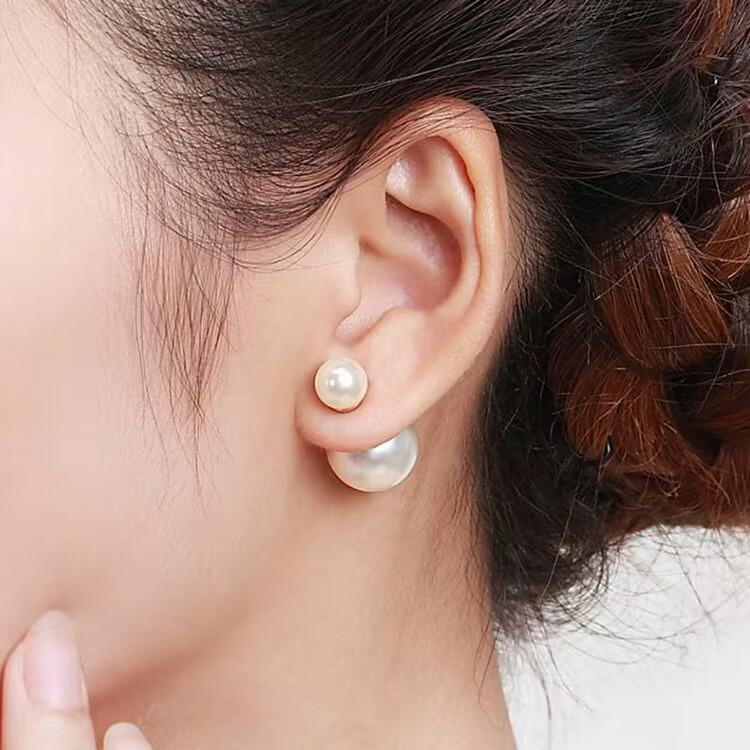 Product Introduction of Bông Tai Đinh tán Ngọc Trai Sáng Bóng Hai Mặt, Phong Cách Hàn Quốc, Thanh Lịch, Dành Cho Nữ, Thiết Kế Tinh Tế Đơn Giản, Thích Hợp Cho Tiệc Cưới, Đồ Trang Sức, 5 Đôi 17