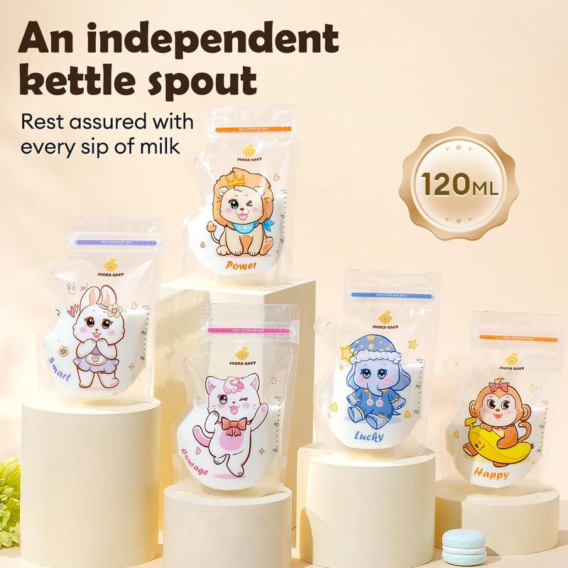Product Introduction of 120ML Breast Milk Storage Bag Double Track Sealed Baby Milk Storage Bag CND 6