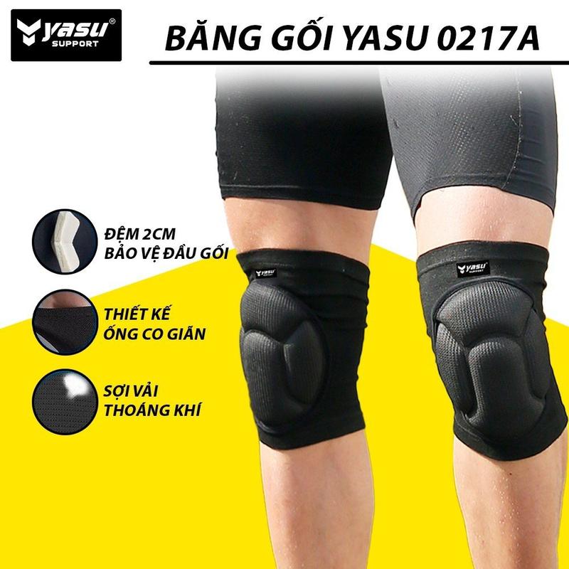  Băng bảo vệ đầu gối thủ môn có đệm cao cấp YASU 0217A  1 đôi  