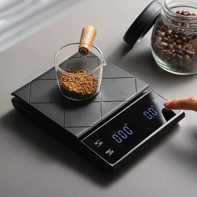 3kg/0.1g Digital Kitchen Weight Grams Electronic Balance High Precision Coffee Scale Portable with Timer Food Espresso