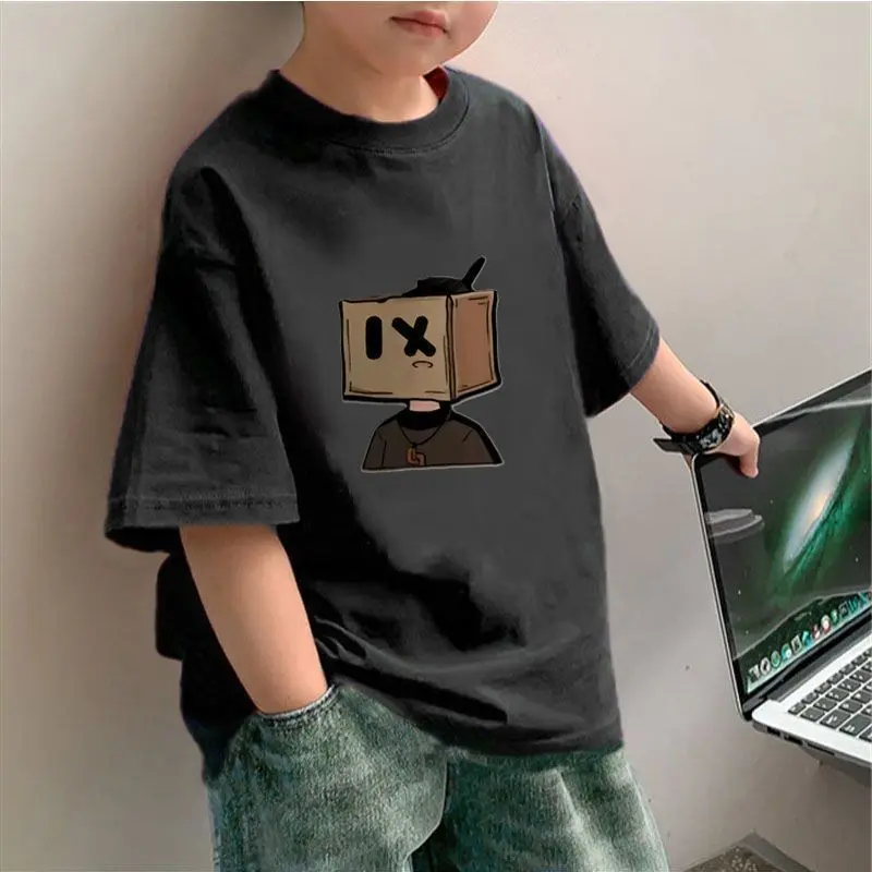 Áo Thun Mùa Hè Dáng Rộng Mới Sành Điệu Cho Bé Trai, Áo Thun ngắn Tay Hợp Xu hướng Cho Bé Trai Lớn, Dễ Phối Đồ Thời Trang Đường Phố, 2025 8