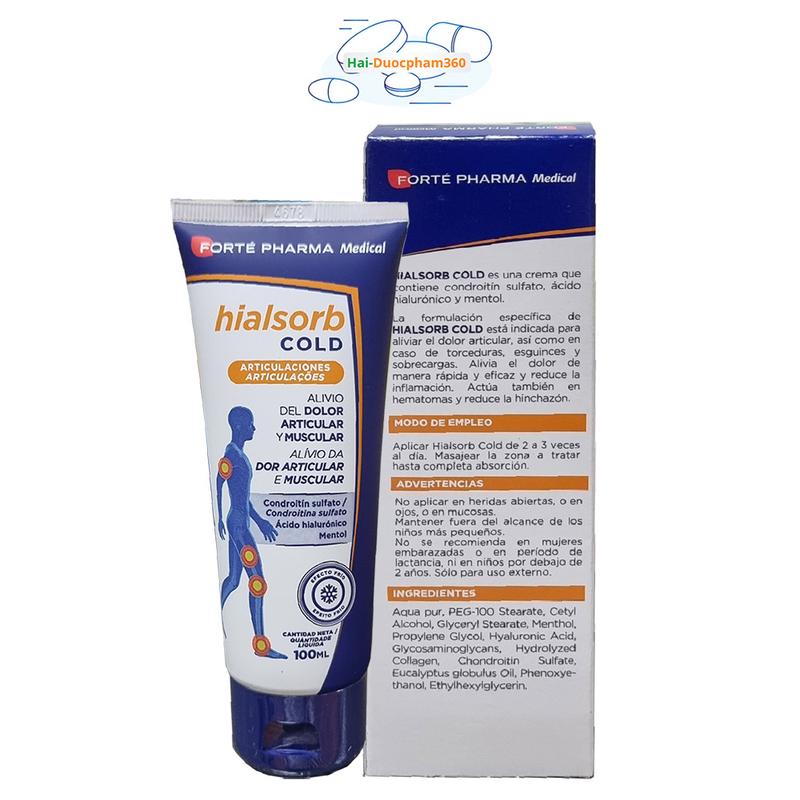 HSD 08/2025 Hialsorb Cold Gel lạnh chăm sóc bong gân, căng cơ nhập khẩu Tây Ban Nha 1