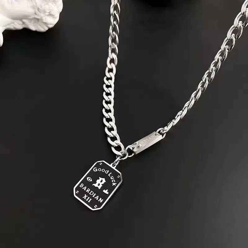 Hot Sale EN163 Kalung Silver 55cm Pria Wanita Unsex, Trendy, Rantai Titanium steel , , Anti Karat , Rantai Premium 3