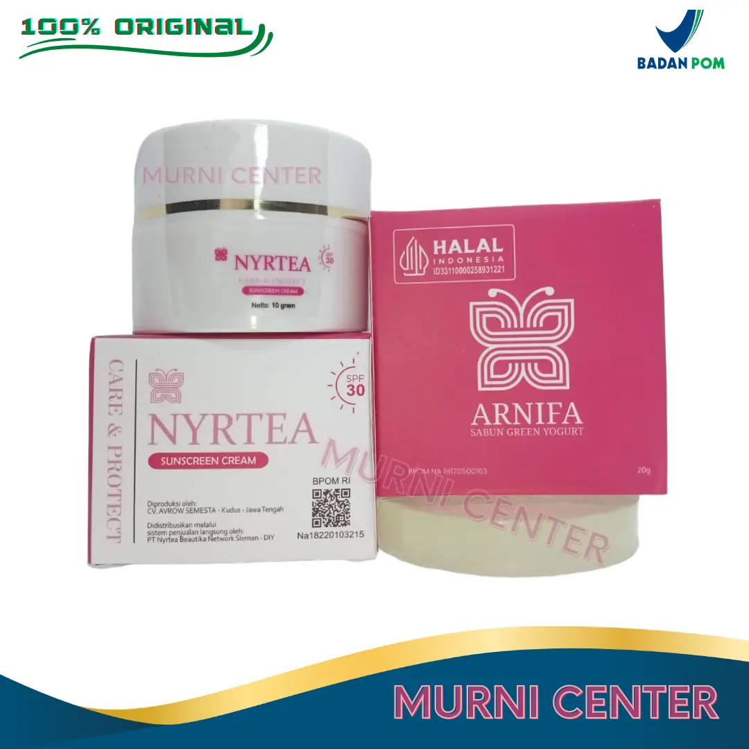 Sunscreen Nyrtea Cream SPF 30 Original BPOM 100% Asli