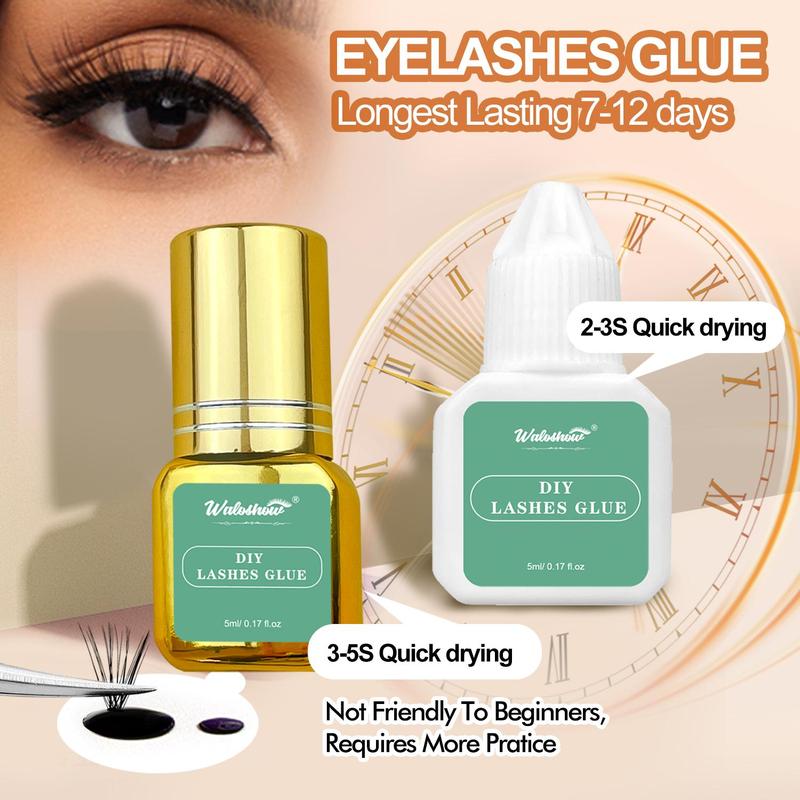 Product Introduction of Individual Cluster Lashes Glue, 1 Count DIY Lash Extension Glue, Sensitive Eyelash Extension Glue, Self Application Eyelash Adhesive 13
