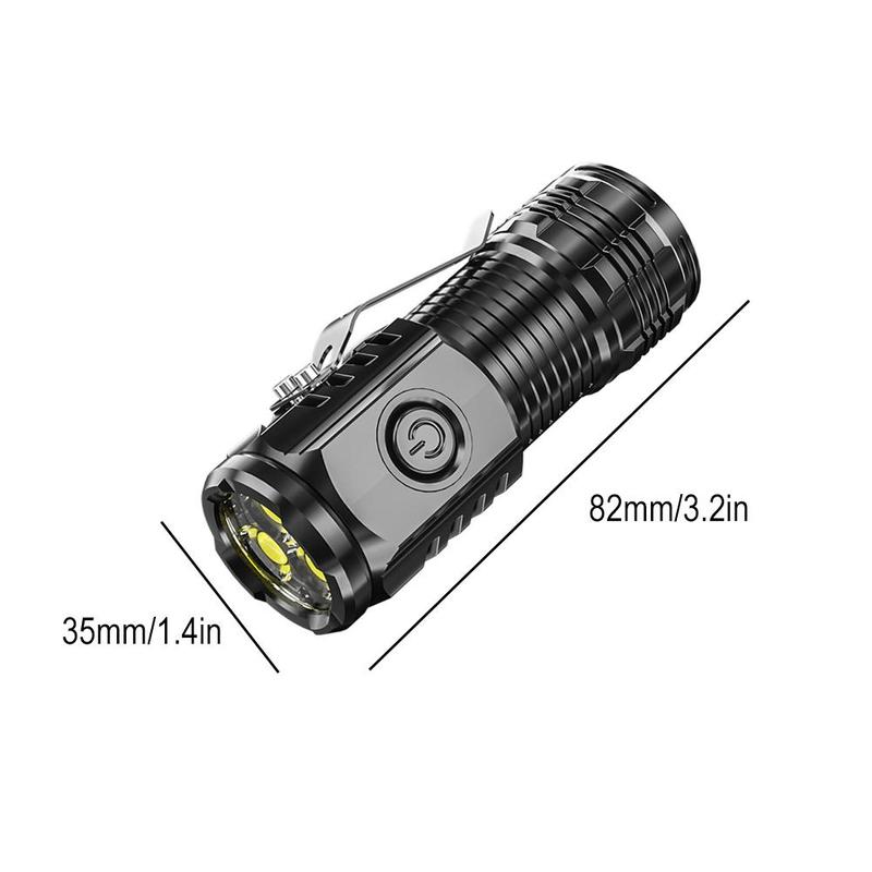 Product Introduction of Mini Flashlight Three-eye Super Bright Flashlight Super Strong Bright Handheld Lighting Tool 21