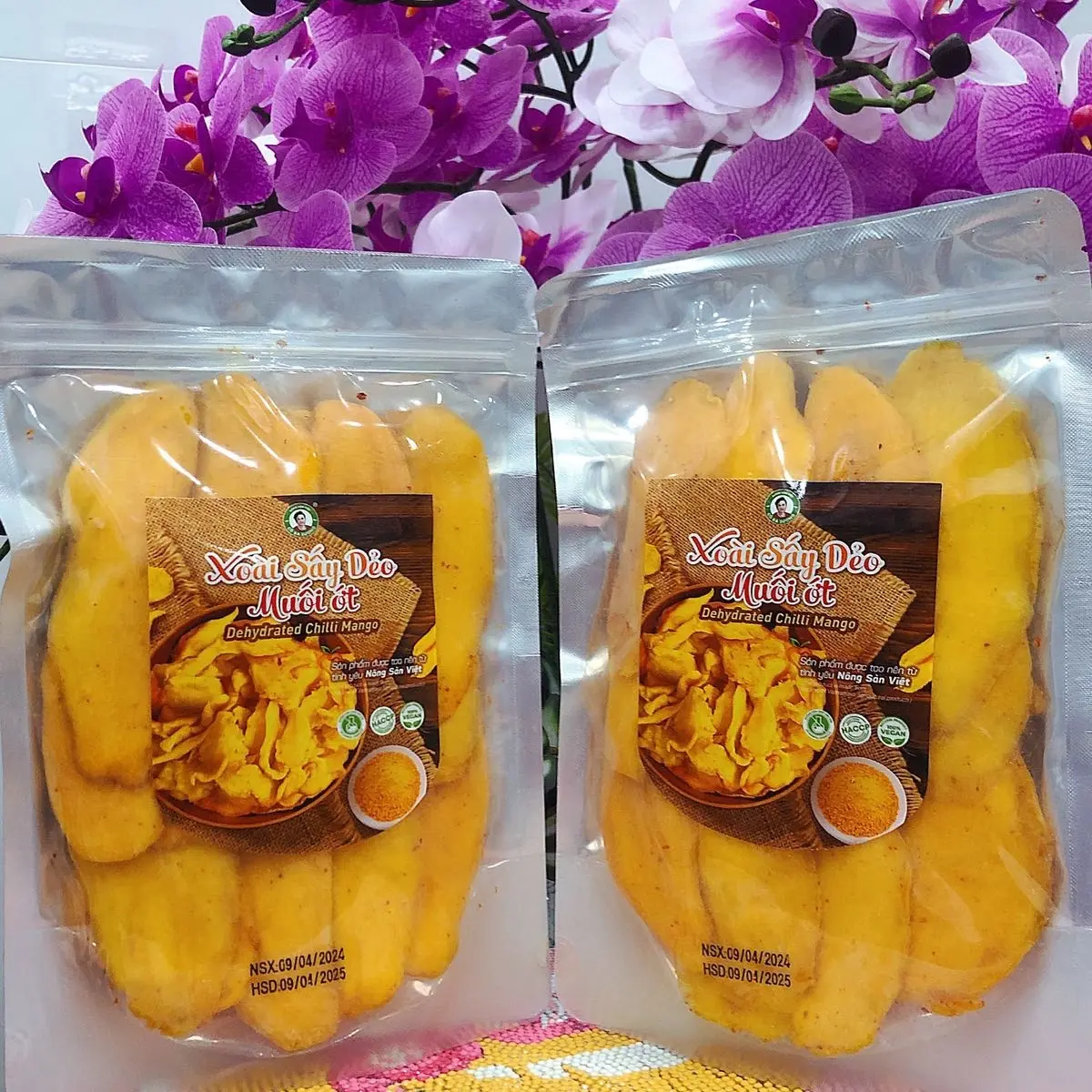 1 kg Xoài sấy dẻo muối ớt Cô ba sương loại xuất khẩu loại đặc biệt Vị Chua