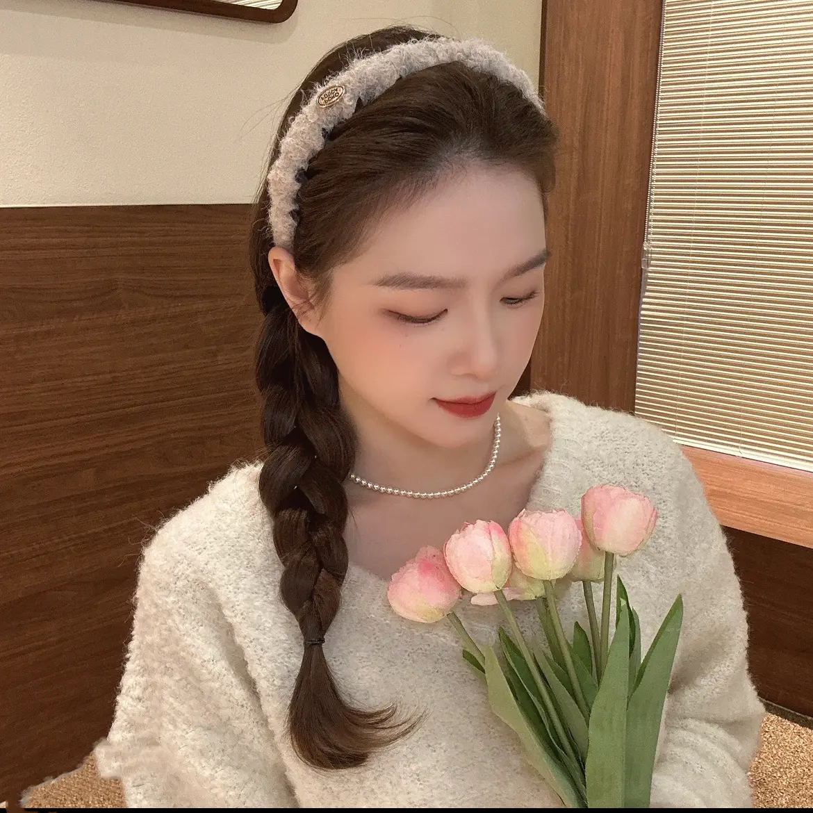 Băng Đô Gợn Sóng, Thiết Kế Nhãn Vàng Giáng Sinh Và Năm Mới, Kiểu Nhẹ Nhàng Và Thanh Lịch, Kẹp Tóc Áp Lực, Đầu Trên Là Răng, Chống Trượt, Thích Hợp Cho Tóc Nữ Titan