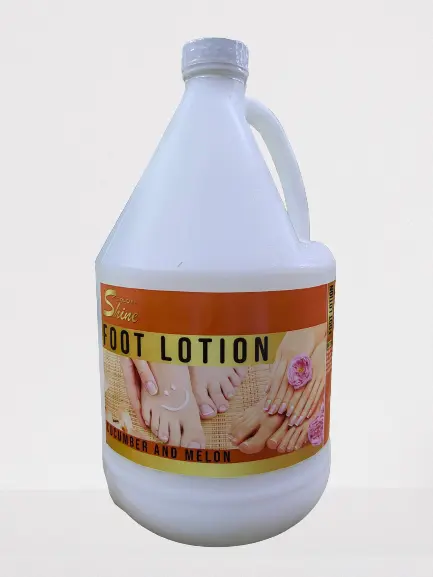 FOOT LOTION 1 GALLON CUCUMBER AND MELON SALON SPA USED