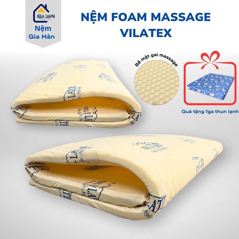 Tặng Drap Nệm Massage Foam Vilatex Cao 3cm Đủ Size Nệm Topper Đệm Bông Trải Sàn Topper Văn Phòng