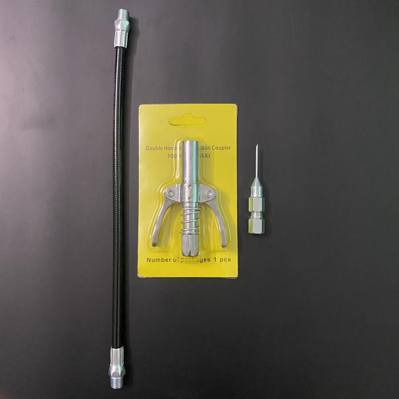 Kẹp Bơm Mỡ 6 Chấu 2 Tay, Đầu Kẹp Bơm Mỡ Bò Tặng Kèm Dây Bơm Và Đầu Bơm Mỡ Kim