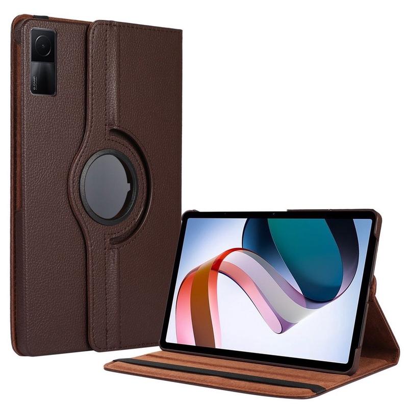 R3DMI PAD 10,6” 2022/PAD PRO 12,1”/P0C0 PAD 12.1”/R3DMI PAD SE 11” 2023/M1 PAD 6/7/7 PRO  FLIP COVER ROTARY BISA PUTAR 36”DERAJAT SARUNG ROTARI MOTIF LEATHER Cases 9