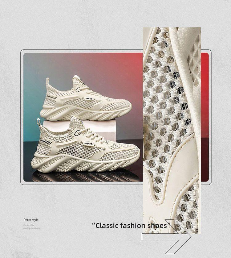 Product Introduction of ทนทาน สวยงาม[Light Luxury] Summer New Mesh Surface Hollowed Versatile Quick-Drying Wading Shoes Outdoor Breathable Sneaker 3
