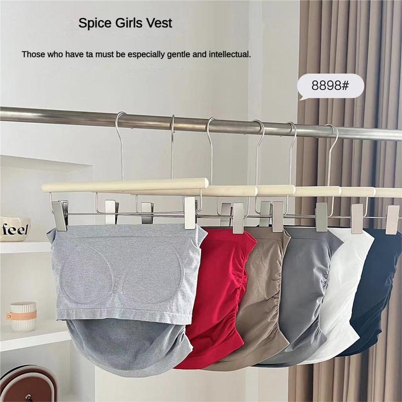Product Introduction of Áo Vest Không Dây, Dành Cho Nữ, Thiết Kế Đơn Giản, Màu Trơn Kiểu Gấp Trễ Vai, Áo Yếm, Áo Ống Mặc Bên Ngoài, Một Cỡ, Hàng Mới Về, 2024 11