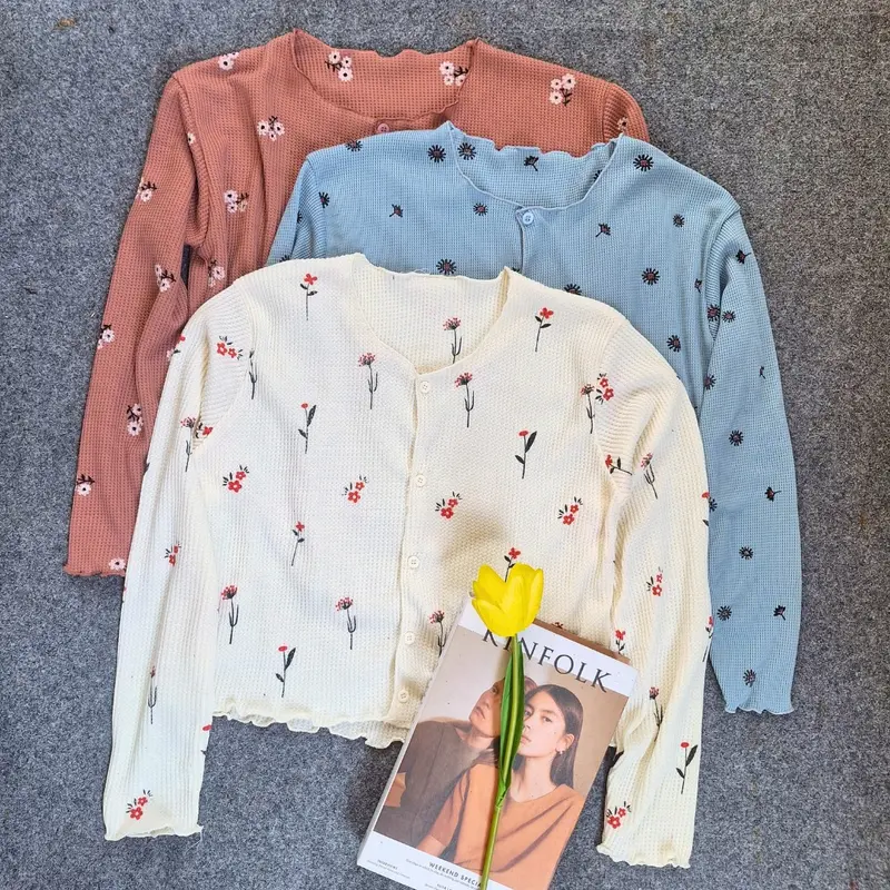 CARDI CROP WAFER MOTIF |  Atasan Wanita Crop 7