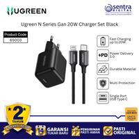 Gambar Ugreen 20W GaN Charger 65003 Black Fast & Safe Power Delivery USB-C Adapter for Phone and Tablet dari Sentra Digital Kota Surabaya 1 Tokopedia