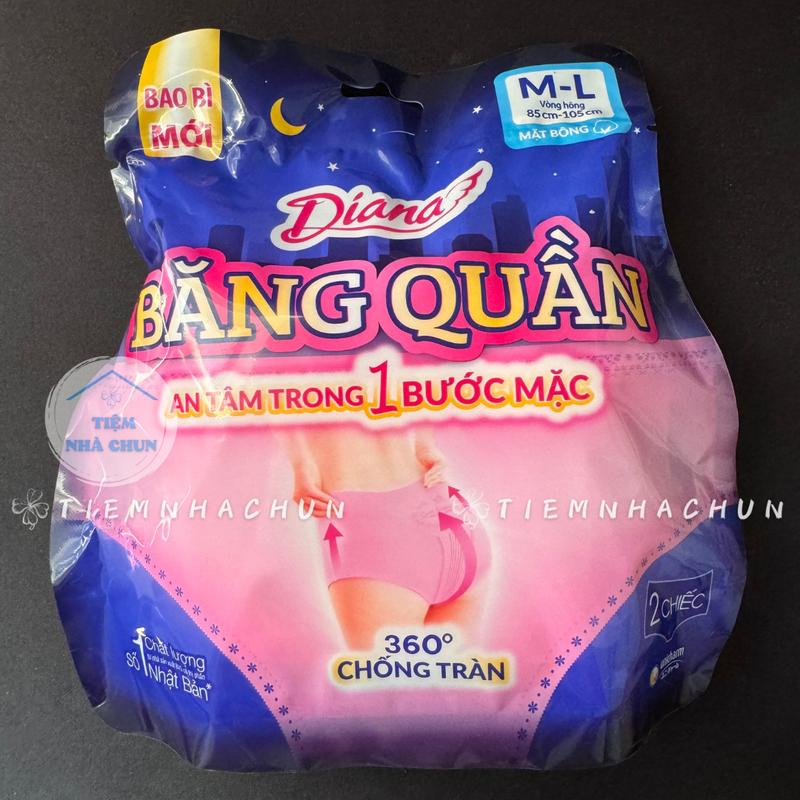 CHE TÊN SP - Băng Quần Diana - Băng Vệ Sinh Diana Sensi Ban Đêm Dạng Quần Size S - M / M - L Gói 2 Miếng / Gói 5 Miếng - NHI.TNL / TIEMNHACHUN - TIỆM NHÀ CHUN 3