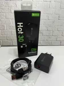 Charger Adaptor Original Kompatibel dengan Hot 30S Ifinix Type C 120W Hitam Putih Pengisian Daya Super Cepat Efisien Keamanan Tingkat Tinggi Aksesoris Handal untuk Smartphone Anda Kabel Plastik Handphone