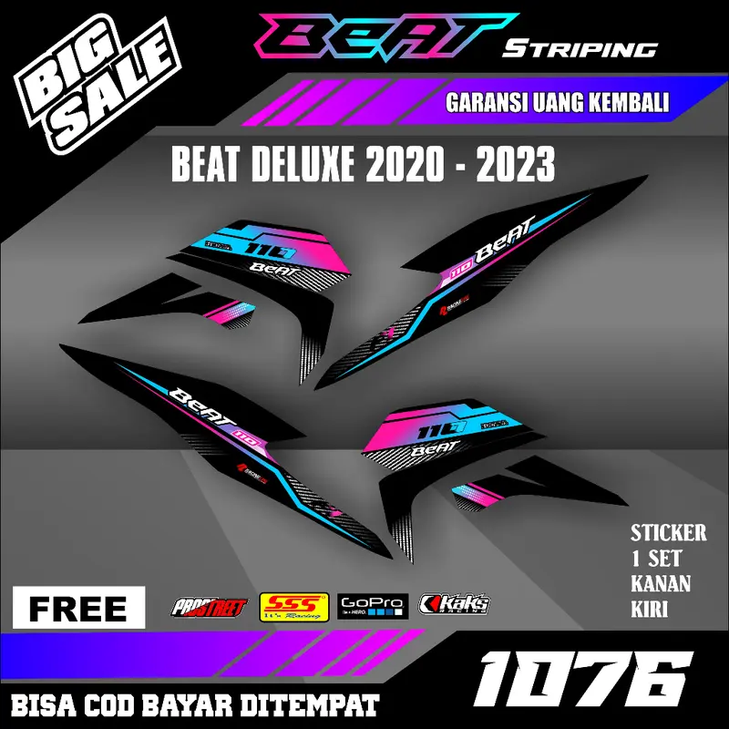 Striping Beat Deluxe New Esp Street Iss CBS 2020 2021 2022 2023 setiker stiker sticker list variasi semi fullbody 0