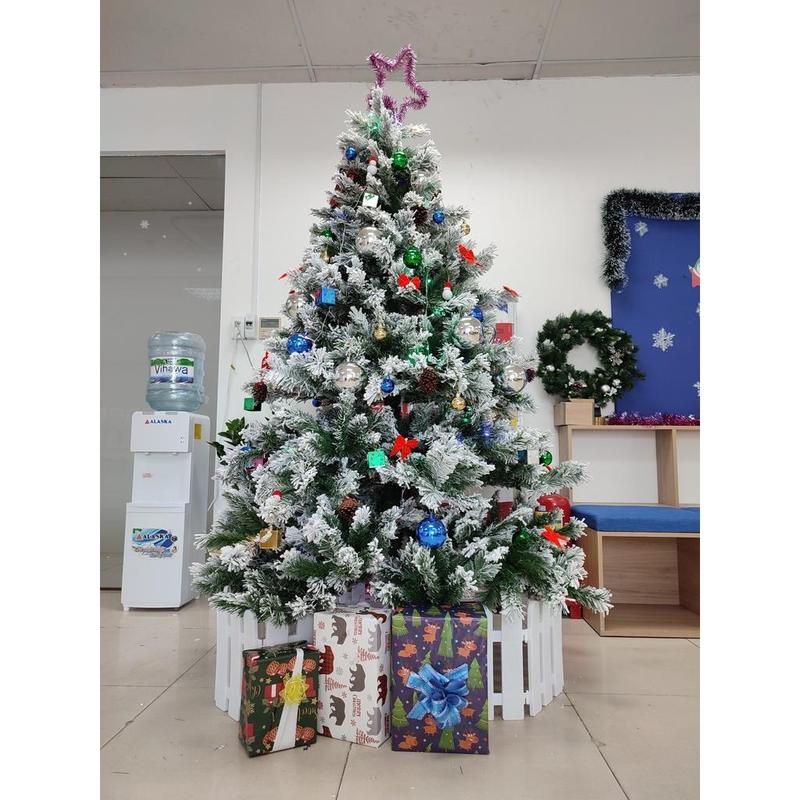  Cây thông noel phủ tuyết 1m8 - Cây cao cấp tán dày và rộng 