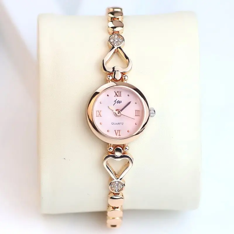 Collia Jam Tangan Wanita Analog Jw Bulat Love Berlian Fashion Korea Square 7