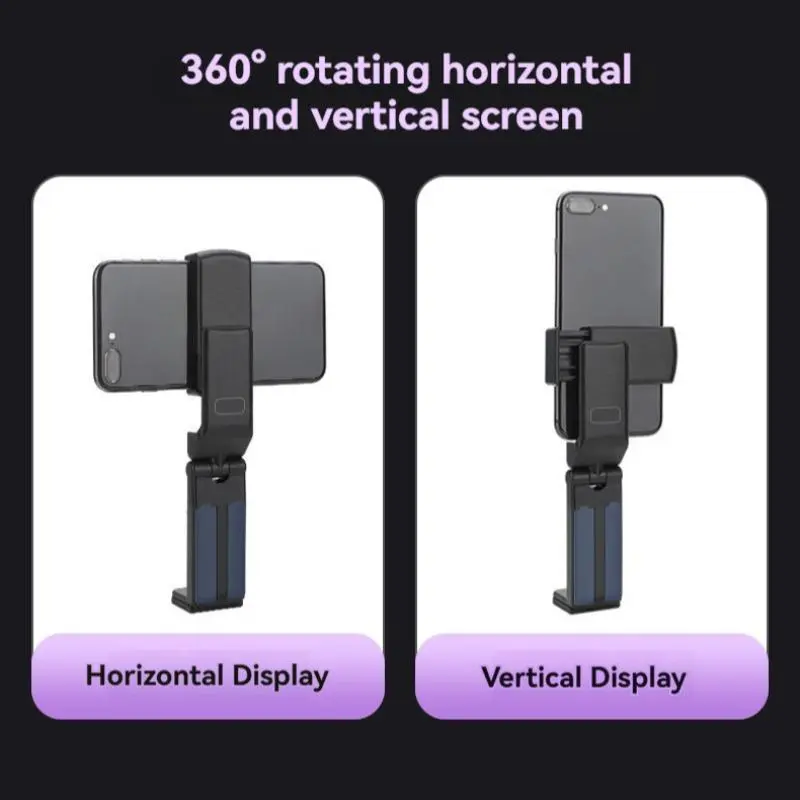 Portable Phone Holder, 360° Rotatable Phone Holder, Universal Hands-free Phone Mount for Travel, Phone Accessories for iPhone 16 15 14 13 12 & S24 8