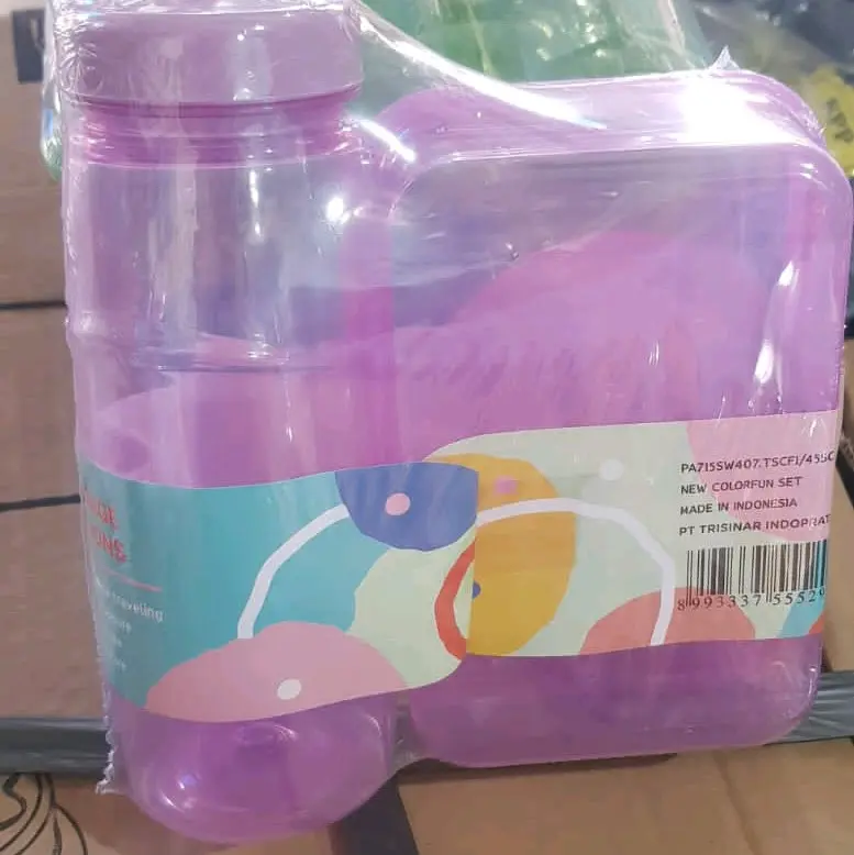 kotak makan anak + tempat minum/kotak bekal mural/kotak makan dan minum murah 3