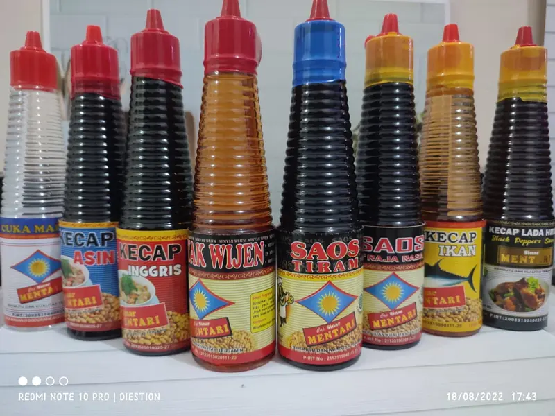Paket Hemat Penyedap Masakan Isi 8 Botol HALAL asin hitam Ikan Kecap Tiram Lada 4