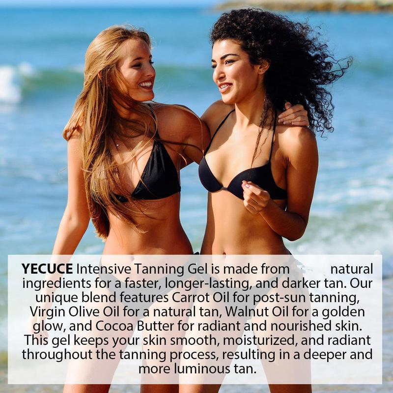 Product Introduction of Intensive Tanning Gel, Moisturizing Body Lotion for Women & Men, Hydrating Body Care Product for Daily Use, Suitable All Skin 7
