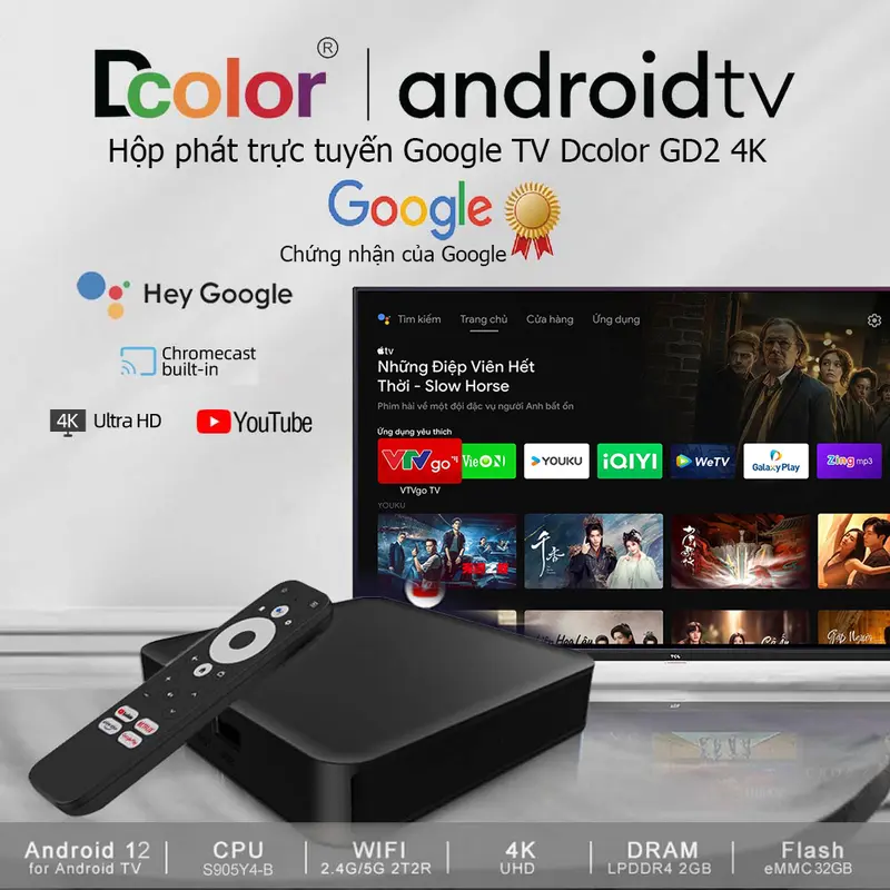 TV Box Android 12 DColor GD2 Amlogic S905Y4-B – Giải trí hoàn hảo, công nghệ vượt trội! đầu 3