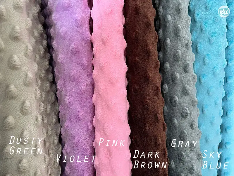 GUGUGAGA - Selimut Topi Minky Bayi | Double Sided Minky Dot Hoodie Baby Blanket | Selimut Topi Kupluk Bayi Minky Halus Newborn 6