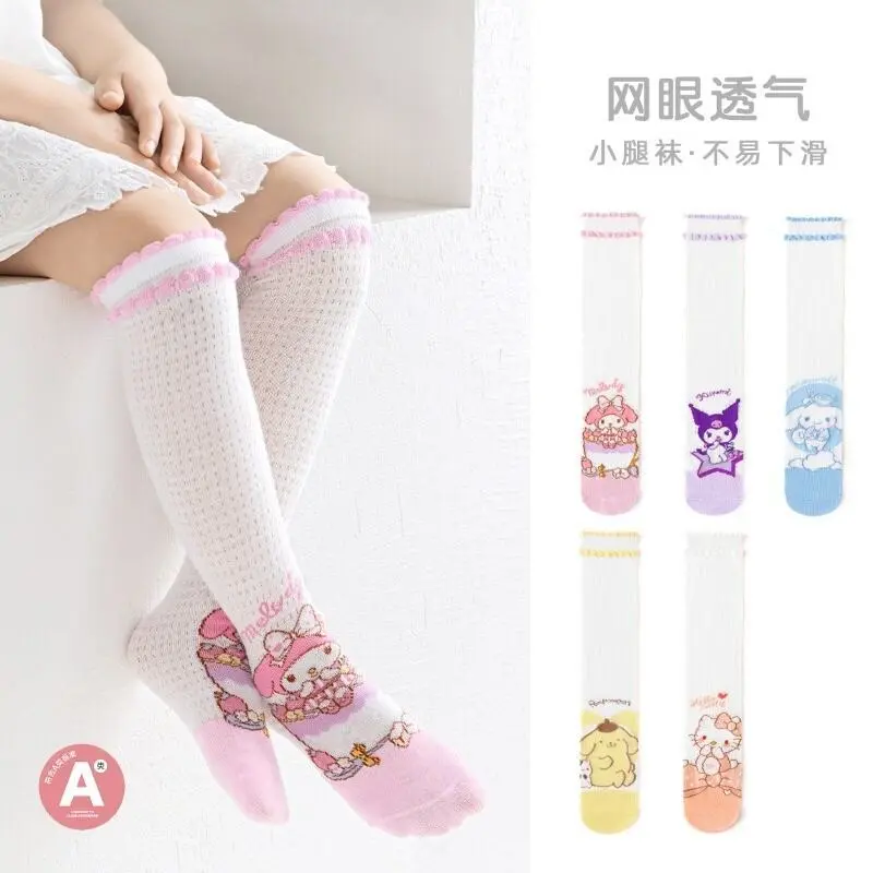 Vớ Anime, Sanirio Kuromi Cinnamoroll, Vớ Mùa Hè Mỏng, Vớ Trung Bình Chiều, Thoáng Khí Và Thoải Mái, Thích Hợp Cho Bé Gái, Có Thiết Kế My Melodies 6