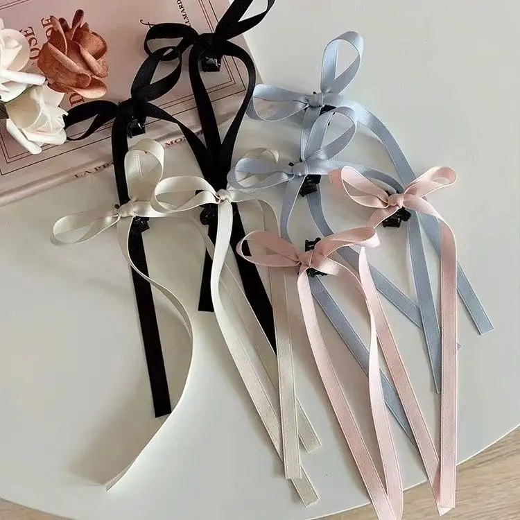 Kẹp Tóc Tóc tết Phong Cách Múa Ba Lê Nơ Ngọt Ngào, Kẹp Tóc Càng Cua, Tóc Đuôi Ngựa, Tóc Sau Đầu, Phụ Kiện Tóc Mới, Năm 2025 5