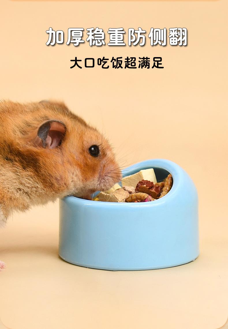 Product Introduction of Chậu Đựng Thức Ăn Cho Chuột Hamster, Hình Tròn, Làm Bằng Nhựa, Chống Rơi, Thích Hợp Cho Chuột Hamster Djungarian Và Hamster Màu Pastel, Thiết Kế Miệng Nghiêng, Bát Cho Thú Cưng, Dụng Cụ Cho Ăn 19