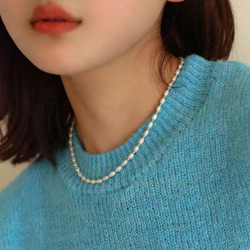 Product Introduction of Pearl Necklace for Women, Niche Light Luxury Design, High-end Fashionable Temperament, Clavicle Chain, Choker, Sweater Chain, Bead Chain 17