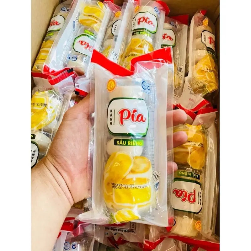 Bánh pía sầu riêng mini gói 100g (5 bánh nhỏ) | vị sầu riêng 4