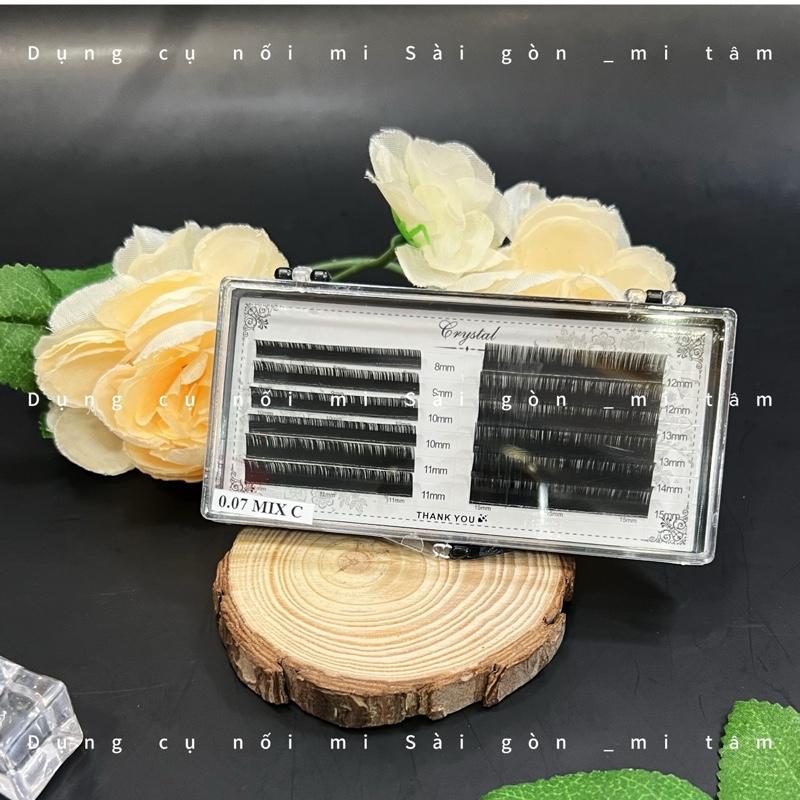 Product Introduction of Mi khay Crystal cong C - DỤNG CỤ NỐI MI Lông mi giả _ Dụng cụ nối mi _ Phụ liệu nối mi Mi Tâm 19