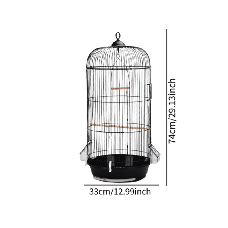 Product Introduction of Bird Cage Pet Supplies Ventilated Sturdy Metal Birdcage European Styles Bird House for Macaw Canary Budgies Small Birds Finches 0