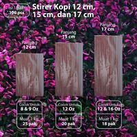 Gambar Stirer Kopi 15 cm untuk 12 Oz - Sedotan Kopi - Pengaduk Kopi dari E-QuPack Kota Tangerang Selatan 2 Tokopedia