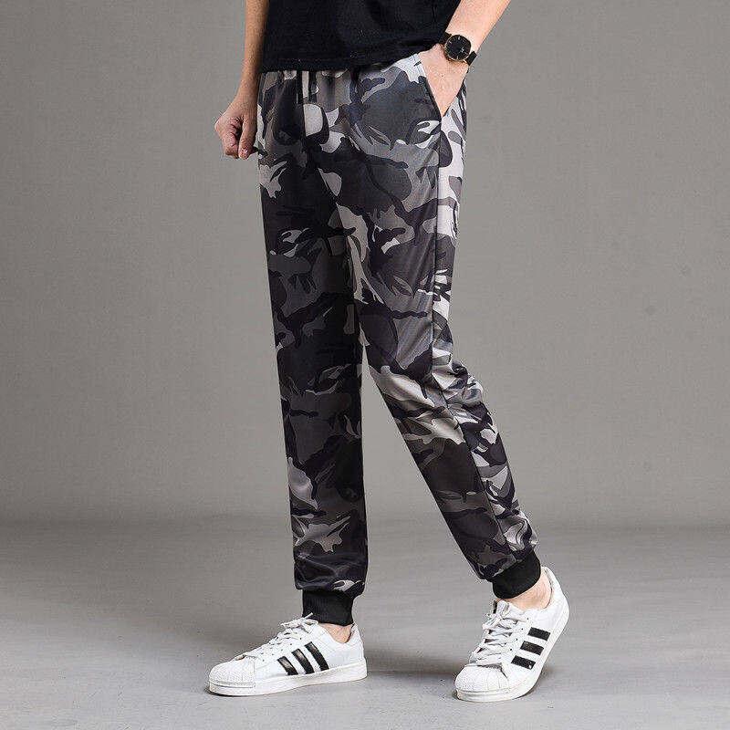 Autumn Trousers Men Stretch Camouflage Pant Casual Leg Fitting Sweatpants Loose Wear-resistant Trousers 2