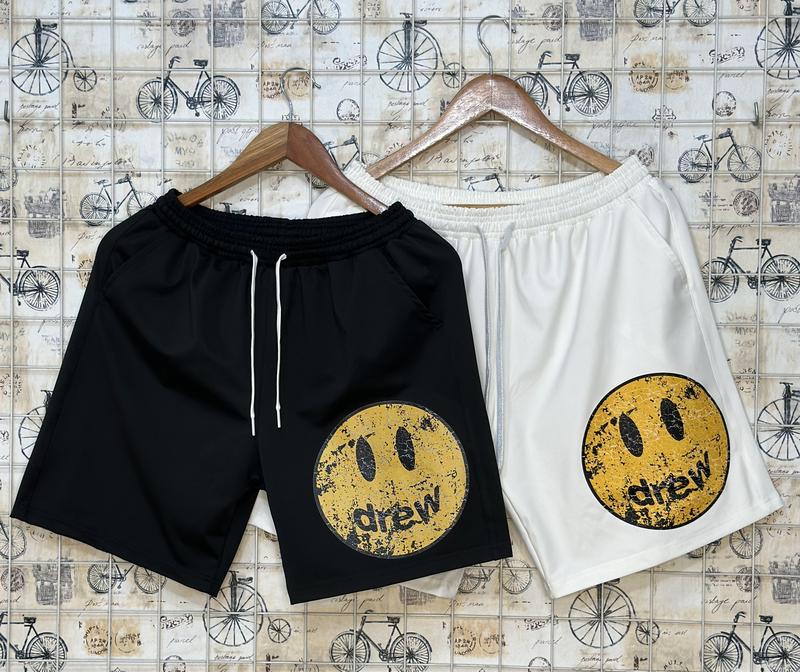 QUẦN D.R.E.W MẶT CƯỜI NỨT HÌNH LỚN XỊN SÒ Cotton Thun  Nam Menswear sweat shorts quân _ ngố shorts quần  đùi  nam  boy  phố
