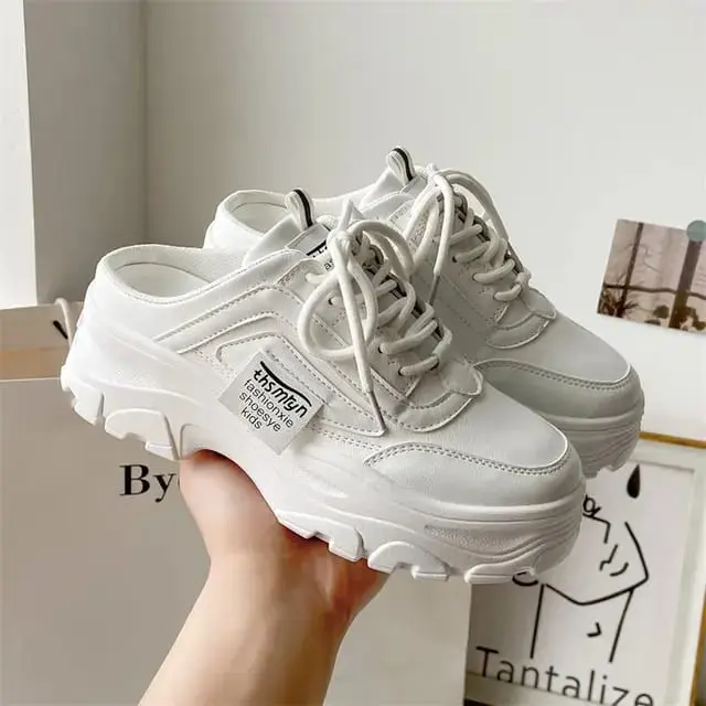PROMO - SEPATU WANITA SNEAKERS FASHION KOREA SLIP ON TALI SPORT TERBARU 5