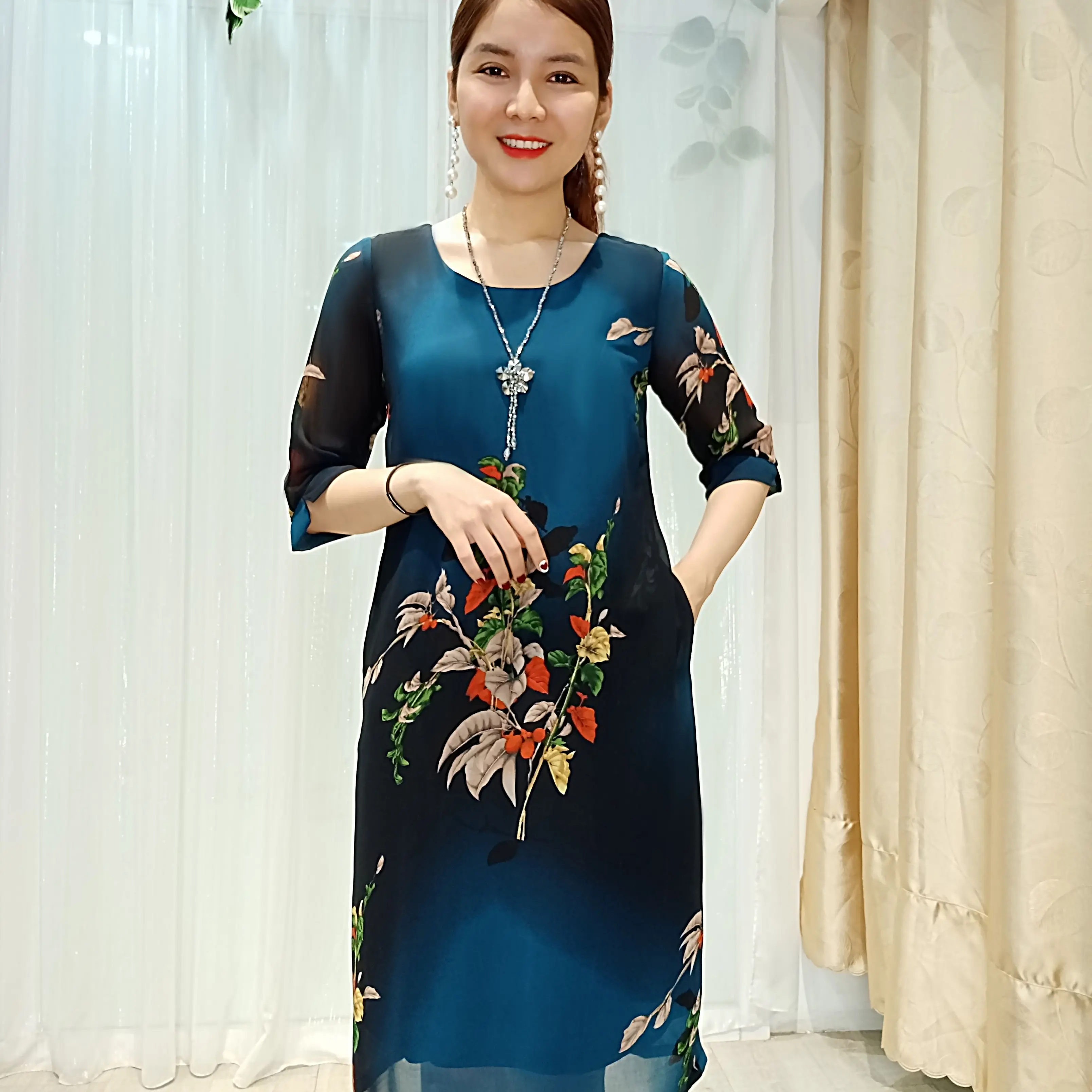 Đầm suông trung niên U50 - U60