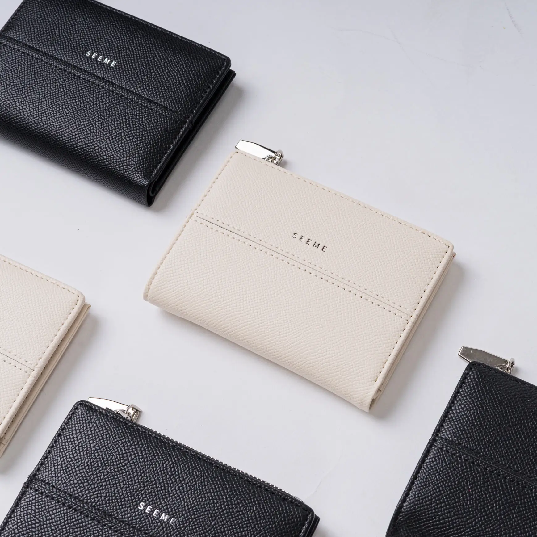 Ví đựng tiền unisex SEEME Lace Wallet dáng ngắn Hình Chữ Nhật