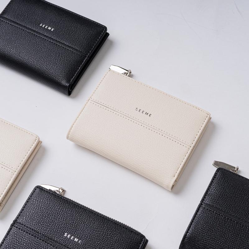 Ví đựng tiền unisex SEEME Lace Wallet dáng ngắn Hình Chữ Nhật