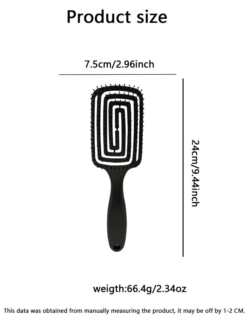 Product Introduction of Solid Color Hair Comb, Hair Care Comb, Dry & Wet Dual-use Hair Massage Comb, Wig Maintenance Tool, Daily Commuting, Campus Hairstyle Maintenance Tool 1