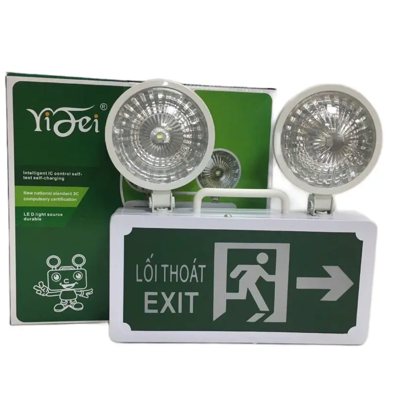 Đèn exit kết hợp sự cố, đèn chiếu sáng sự cố khẩn cấp