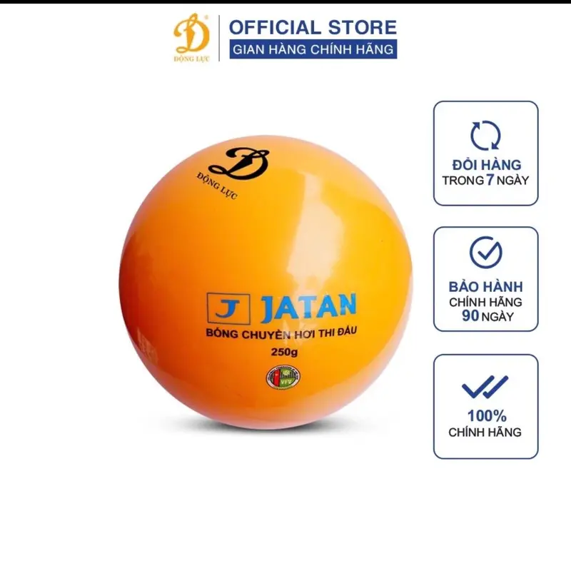 Bóng chuyền hơi Jatan 250g-300g [TẶNG KÈM] Kim bơm inox 0
